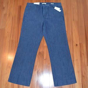 Banana Republic linen blend wide leg jeans